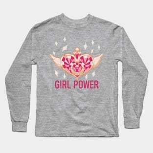 Girl Power - Magical Girl Brooch Long Sleeve T-Shirt